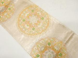 アンティーク　華紋模様織り出し袋帯（材料）